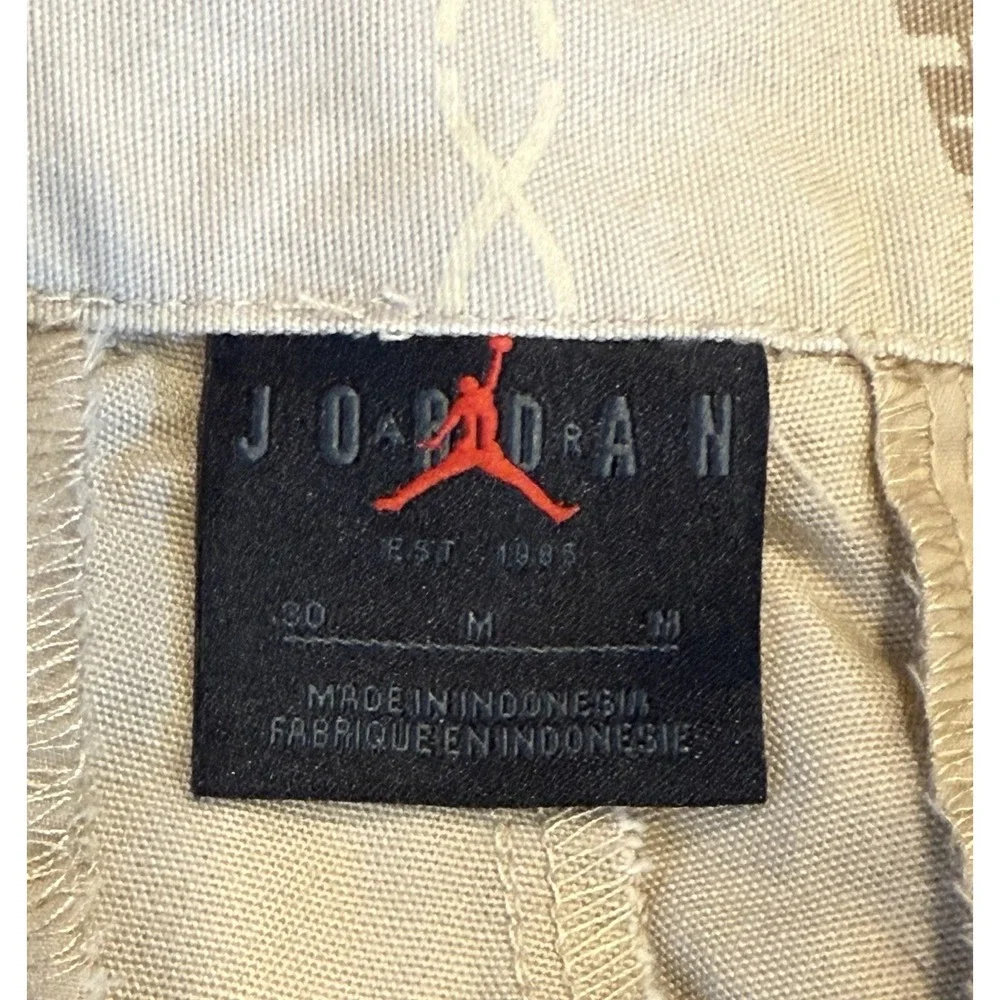 Nike‎ Air Jordan Men's Flight Heritage Woven Khaki Pants Size 30 - Orig $215